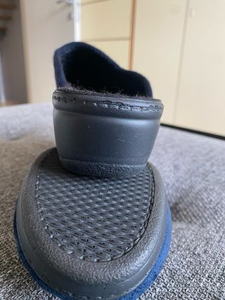 Pantofole da casa blu in velluto