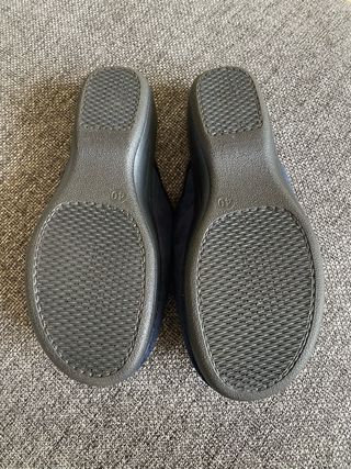 Pantofole da casa blu in velluto