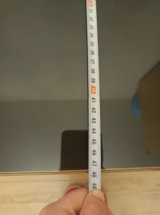 Ikea SÓLO CRISTAL Negro 80 x 48 para cómoda Malm