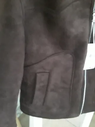 Chaqueta Mango Doble Faz Marrón Talla M