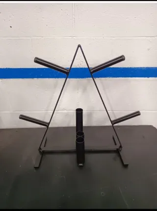 Soporte para discos de pesas decathlon domyos