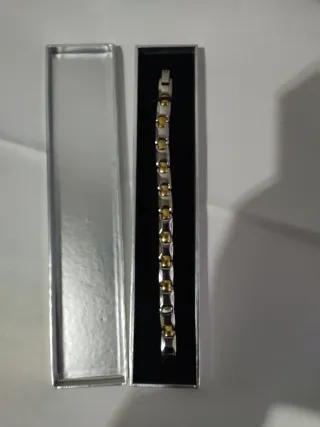 Pulsera Vivalette Hombre Oro y Plata