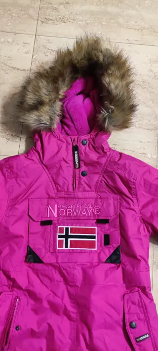 Chaqueta Geographical Norway niña rosa