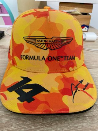 Gorra Aston Martin F1 de Fernando Alonso.