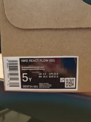 Zapatillas Nike React Flow Talla 37.5