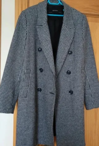 Abrigo Zara cuadros T S