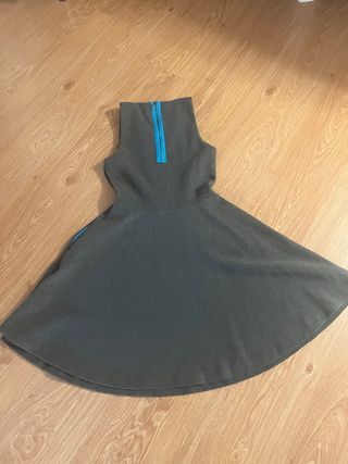 Vestido Zara Gris Mini