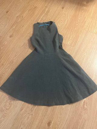 Vestido Zara Gris Mini
