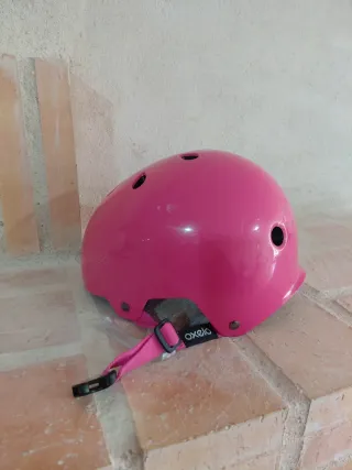 Casco infantil rosa Oxelo