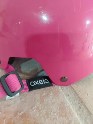 Casco infantil rosa Oxelo