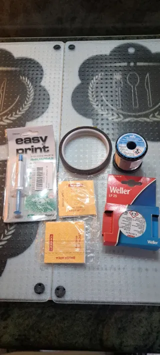 Kit Soldadura: Pasta, Flux, Esponjas