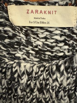 Vestido de punto mangas polipiel