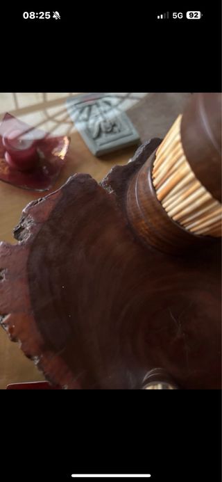 Set scrivania vintage legno e bambù