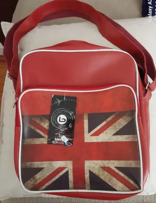 Bolso bandolera Union Jack Rojo