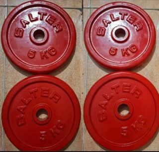 PESAS 4 DISCOS SALTER DE 5KG DE 30MM