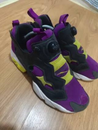 Reebok Instapump Morado y Amarillo