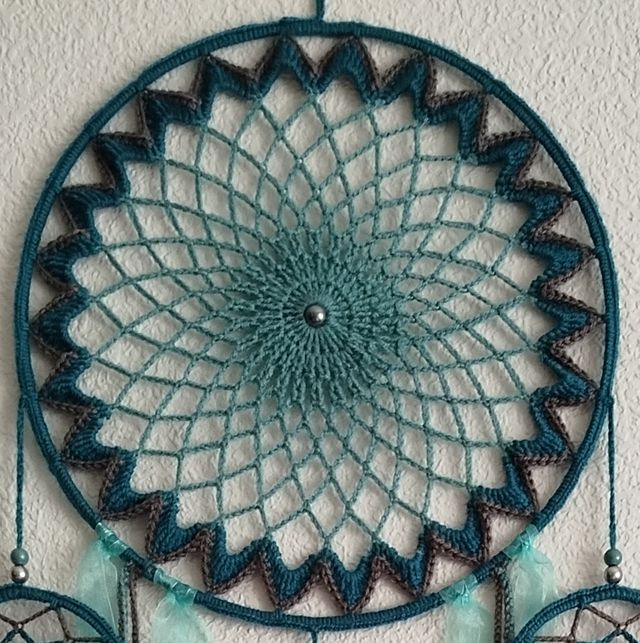 Atrapasueños 30x 1metro - esmeralda/azul agua/gris