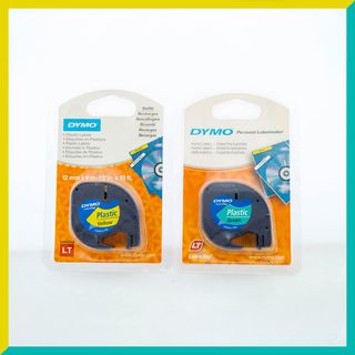 Cintas DYMO LetraTag Plástico Amarillo y Verde