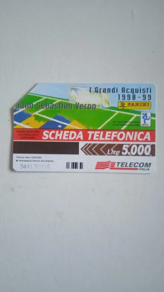 Carta Telefonica Telecom Italia Veron