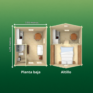 Minicasa con altillo 20,9m2 ¡Con extras incluidos!