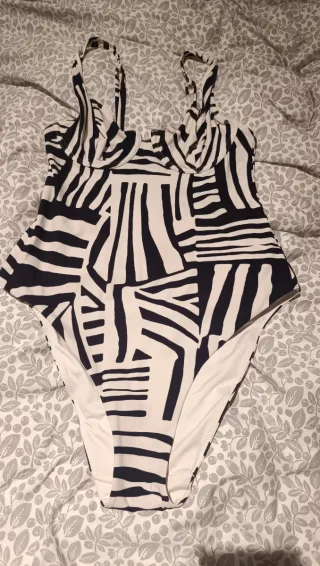 Bañador Etam Negro y Blanco Talla L