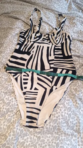 Bañador Etam Negro y Blanco Talla L