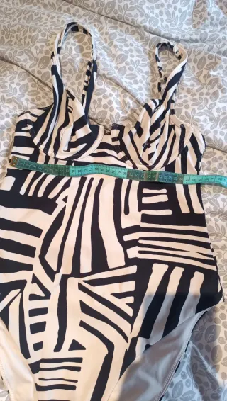 Bañador Etam Negro y Blanco Talla L