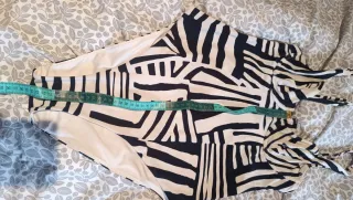 Bañador Etam Negro y Blanco Talla L