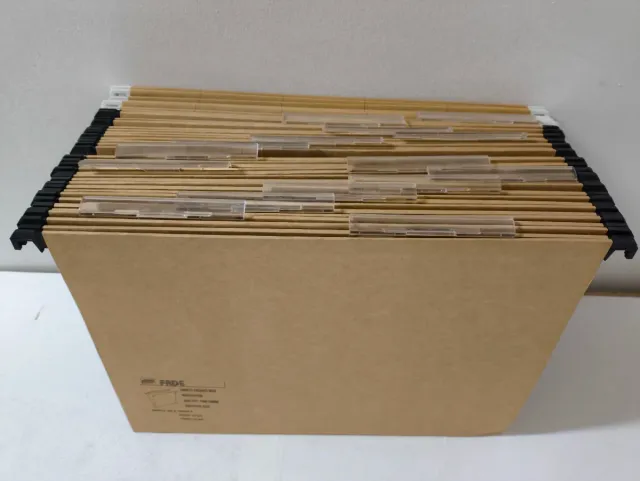 23 Carpetas Colgantes A4 Kraft Lomo 30mm