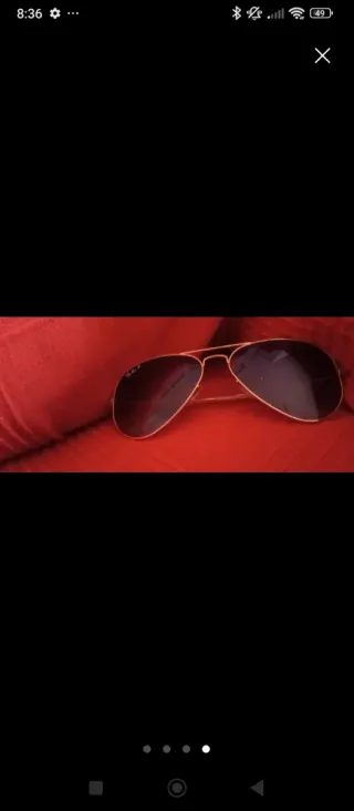 Gafas Ray-Ban Polarizadas Marrón/Dorado