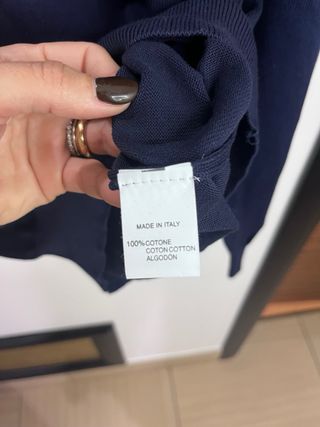 Maglia uomo 100% cotone blu Gente di Firenze M