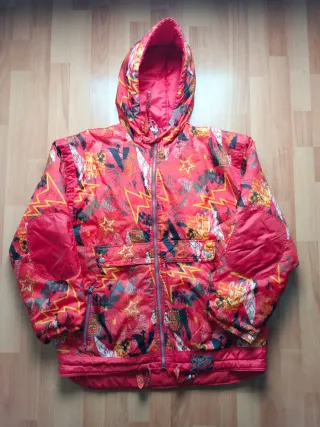 Giubbotto Piumino Sci Vintage Anni 90 Multicolor S