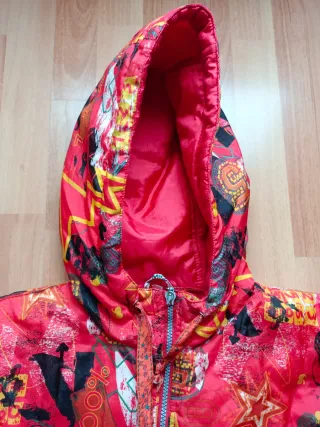 Giubbotto Piumino Sci Vintage Anni 90 Multicolor S