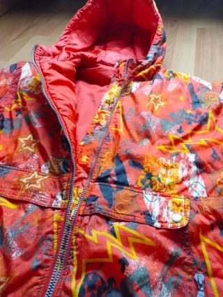 Giubbotto Piumino Sci Vintage Anni 90 Multicolor S