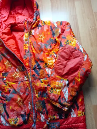 Giubbotto Piumino Sci Vintage Anni 90 Multicolor S