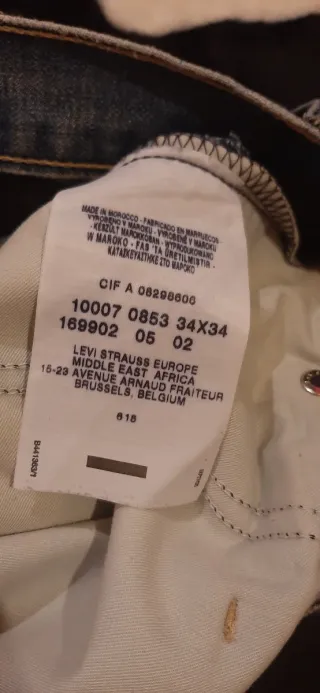 Levi's Anchos Talla 34 Originales