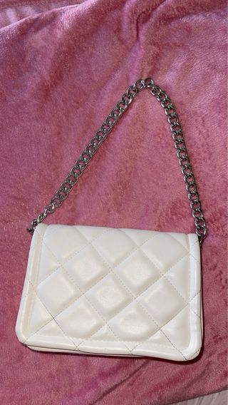 Bolso acolchado blanco
