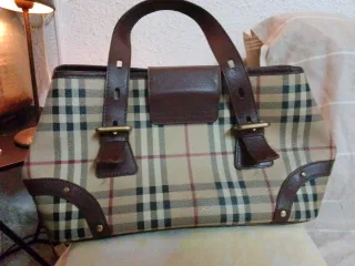 Bolso Burberry Clásico Beige y Marrón