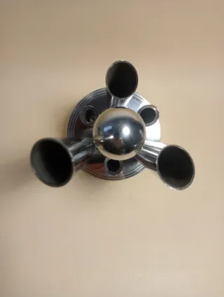 VASO Tubolare TUBI ACCIAIO Tondo VINTAGE Space Age