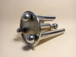 VASO Tubolare TUBI ACCIAIO Tondo VINTAGE Space Age