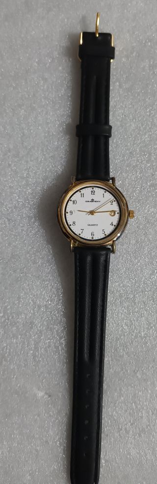 Reloj Grasteny Cuarzo Dorado y Negro