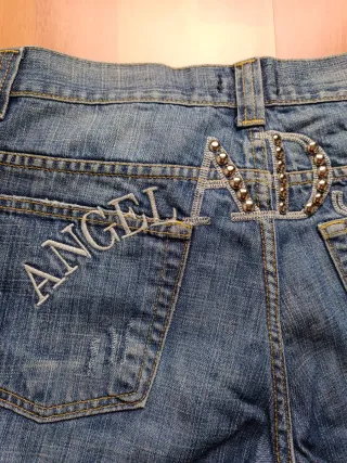 Jeans Vintage Y2K Angel Devil Uomo/Donna