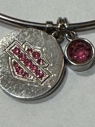 Pulsera Harley Davidson con strass rosa