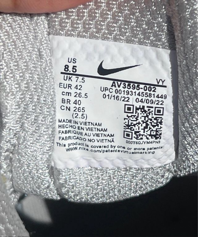 Nike Shox TL negras talla 43