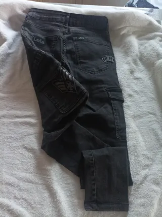 Pantalón Lois   Negro pitillo con bolsillos