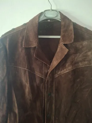 Chaqueta ante unisex talla 50 mangas con cordones