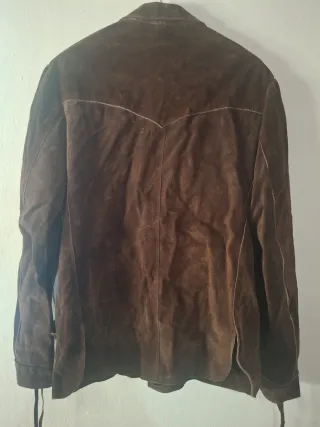 Chaqueta ante unisex talla 50 mangas con cordones