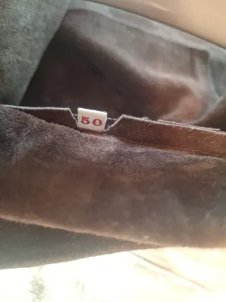 Chaqueta ante unisex talla 50 mangas con cordones