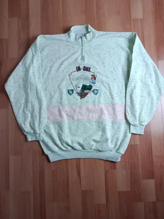 Maglione Vintage Pinewood Anni '80/'90 Zip