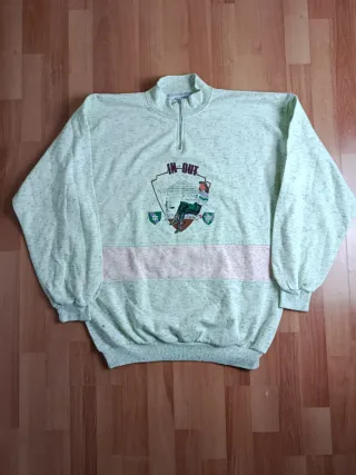 Maglione Vintage Pinewood Anni '80/'90 Zip